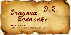 Dragana Radoički vizit kartica